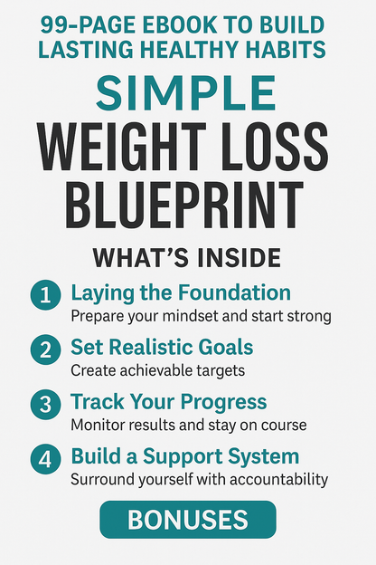 Simple weight loss blueprint with what's inside and bonuses 